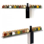 1-Line Spice Rack for minimalist kitchen from Jay Johnson and Irwin Weiner 1-Line Spice Rack for minimalist kitchen from Jay Johnson and Irwin Weiner