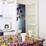 Amazing Lego styled kitchens in bright color combinations by Simon Pillard and Philippe Rosetti