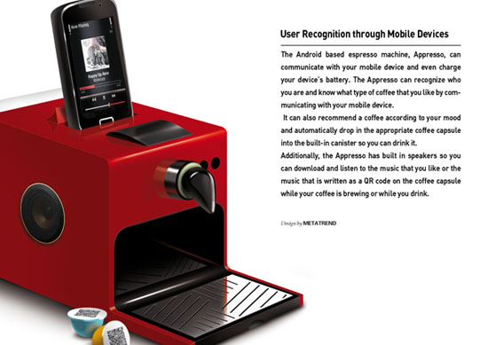 Android espresso machine work with QR code is amazing
