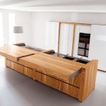 Awesome Kitchen island of Toncelli in a rich olive wood construction with push button Awesome Kitchen island of Toncelli in a rich olive wood construction with push button