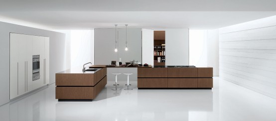 Bravo company kitchens equipped with high technology professionals integrated into wall