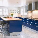 Cobalt Blue softest color Kitchen Cabinets from Snaidero