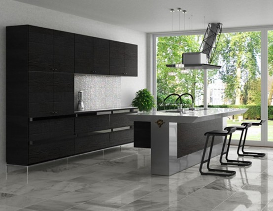 Cool Minimalist Kitchen In straight lines From Toyo