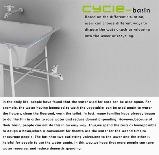 Cycle basin watering plant