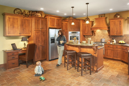 Experience the hand made Quality of Amish Kitchens and Cabinets for a nice and cozy kitchen