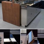 Future Kitchen Island with Remote Controlled faucet pops up as the cover by Ernestomeda