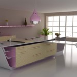 Future Kitchen in beautiful color with Glossy white cabinets countertops
