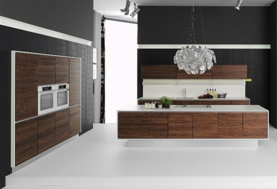 Handleless Kitchens Design made of natural wood Vao kitchen by Team7