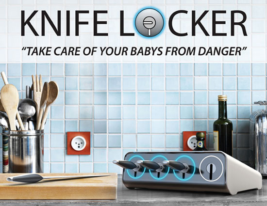 Lock thy knife save your baby from danger with UV sterilization proces