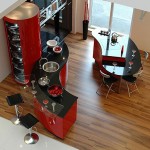 Luxury Kitchen Designs Ferrari sexy curves ergonomic kitchen design which look stunning in red