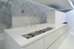 Mediterranean minimalisms kitchen Using porphyry stone cedar wood steel Mediterranean minimalisms kitchen Using porphyry stone cedar wood steel