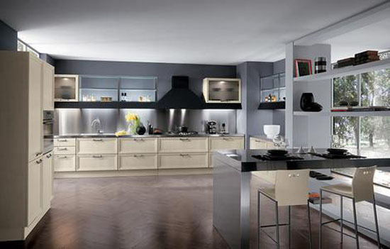 Modern classic design finished with attractive flat rectangular handles and countertops