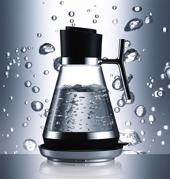 Modern kitchens product furniture design glass kettle