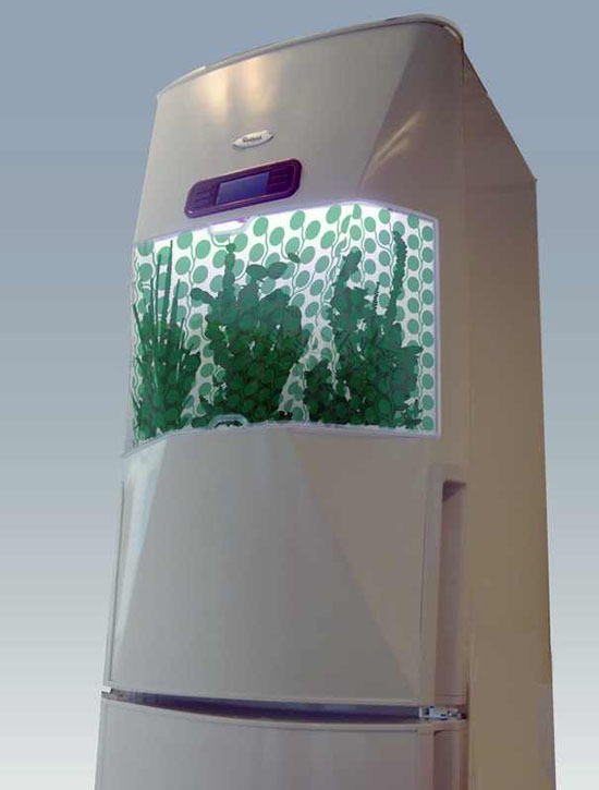 New refrigerator design with green fortune & whirlpools New refrigerator design with green fortune & whirlpools