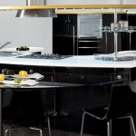 Snaidero Skyline curved shapes saves space offers variety of classic and modern finish