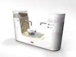 Space Saving Coffee Maker design for small kitchen from Makkina Space Saving Coffee Maker design for small kitchen from Makkina