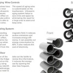 Ultra sonics wine storage with touch screen technology