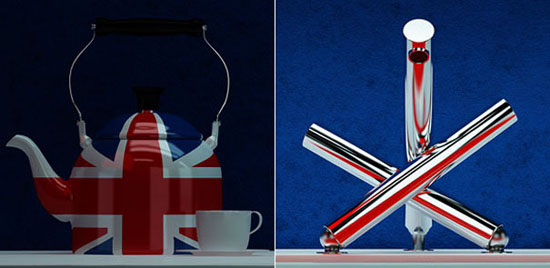 Union jack tap from stainless steel is high end design goodies