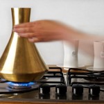 Unique Tea set coffin revisited with complementing waters by Vera Wiedermann
