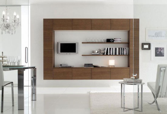 White Cabinet in Moderns Italian Kitchen Design from Stosa