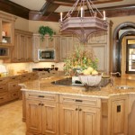 Wood cabinetry is center stage of kitchen