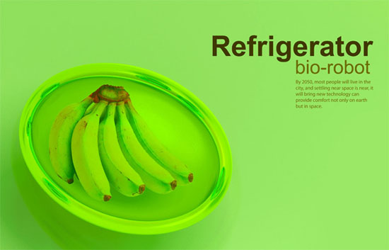 apartment size refrigerator with Bio Robot Refrigerator by Yuriv Dmitriev
