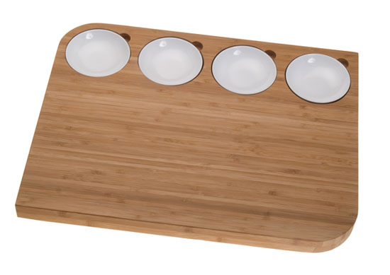 bamboo cutting boards is eco friendly with white colored melamine