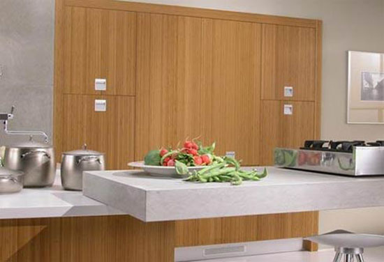 bamboo kitchen cabinetry door functional concept for modern kitchen