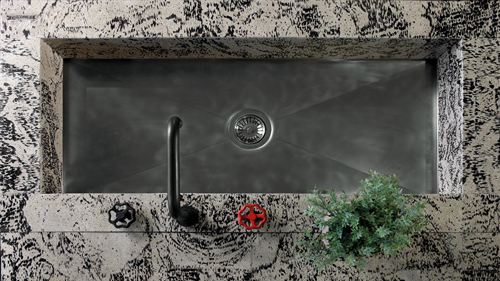 beautiful kitchen sink of timeless classic style of kitchen design with black metal