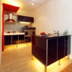black and glossy Small kitchen design create graceful appearance character gloomy and touch look black and glossy Small kitchen design create graceful appearance character gloomy and touch look
