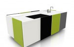 black greens color compact kitchens simply ideal for modern urban living black greens color compact kitchens simply ideal for modern urban living