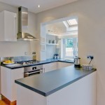 cantilevered bay window for white kitchen