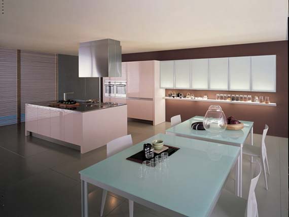 Casual kitchen design in modern theme
