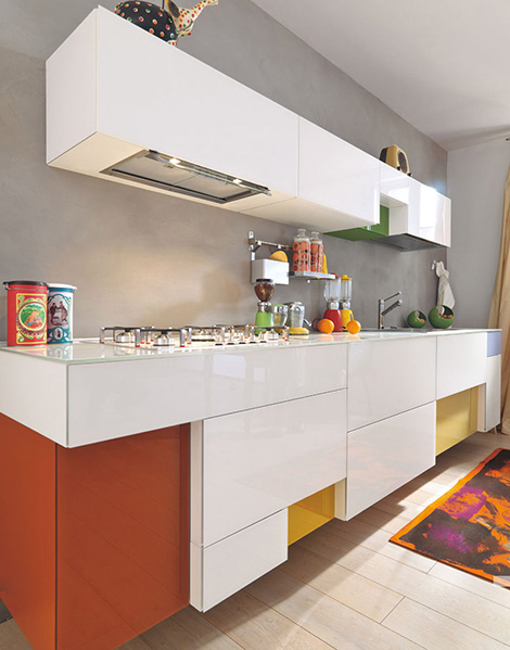 cheerful colors kitchen expressed in array of hues cool line modular design cheerful colors kitchen expressed in array of hues cool line modular design