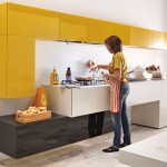 cheerful colors kitchen expressed in array of hues cool lines and modular designs