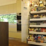 Contemporary kitchen design dominated by wood color theme Contemporary kitchen design dominated by wood color theme
