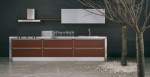 customizable Kitchens Cabinet with lumine cent lamps by Moretuzzo