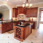 display ideas for wine bottles in traditional style kitchen