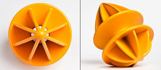 double squeeze with unique funnel designs used to citrus fruits
