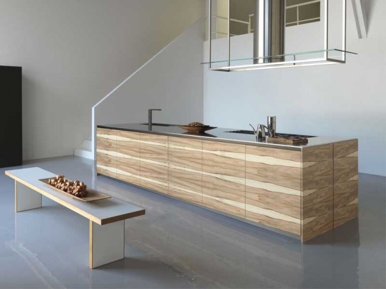 exceptional kitchen furnitures for large kitchen by Modulnova Italian company