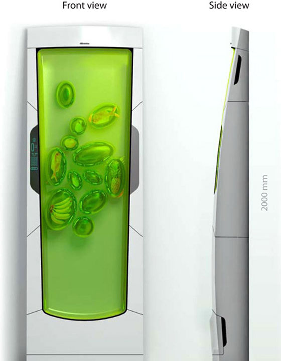 future green refrigerator keep food fresh with nanorobotic bio gel system