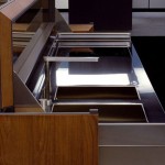 future kitchens remote controlled kitchen island design in aluminum and walnut