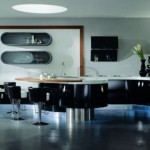 help your apartments with curved kitchens cabinets built-in lights