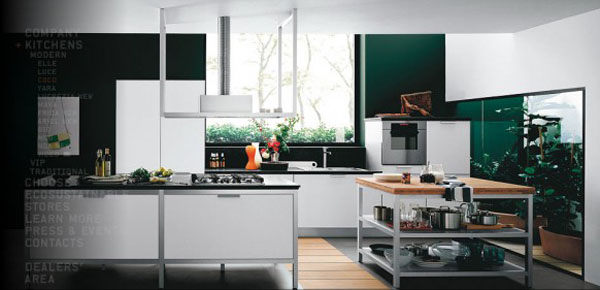 high quality contemporary kitchen design with sleek look  fresh air atmosphere
