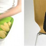 lap counter by Tomas Kral in fresh colors plastic tray and neat kitchen facility