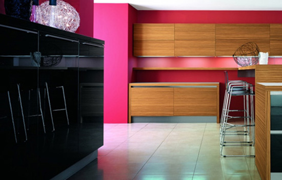 minimalism kitchens style with Zebrano wood easy to fit into your kitchen