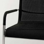 Modern dining chair design in black color theme