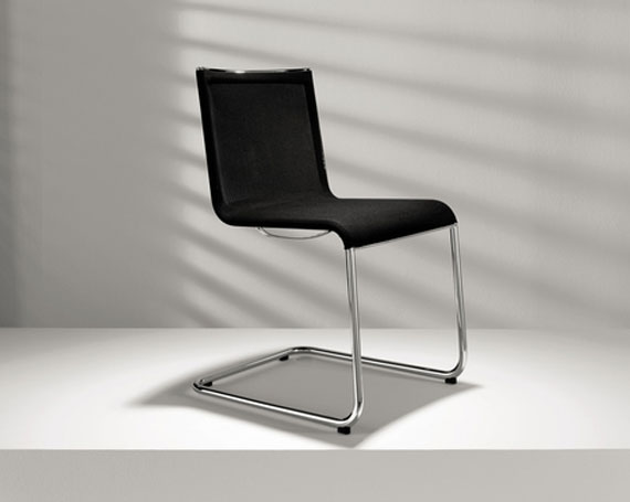 Modern dining chair design in black