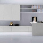 Modern kitchen design in black and white color combination