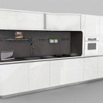 modern kitchen lacquered facades with minimalist details and integrated light modern kitchen lacquered facades with minimalist details and integrated light